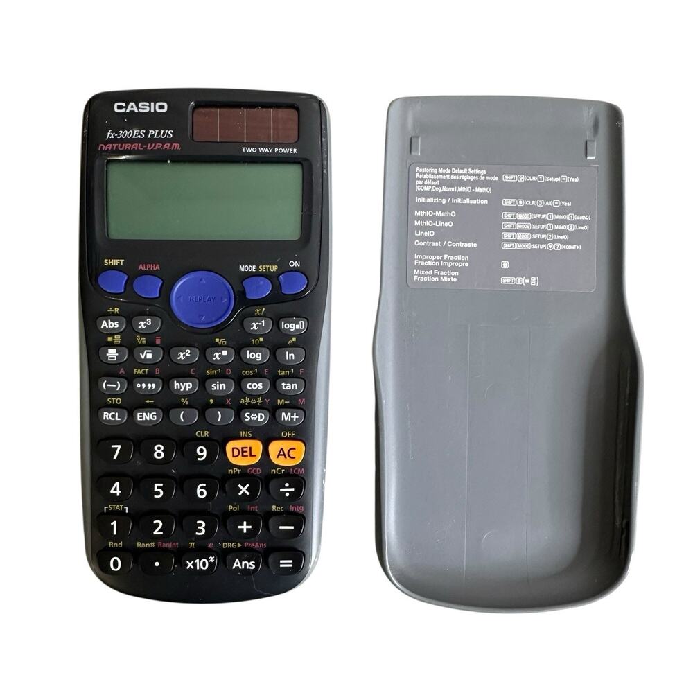 Casio fx-300ES PLUS Scientific Calculator Solar Cell Battery School Math